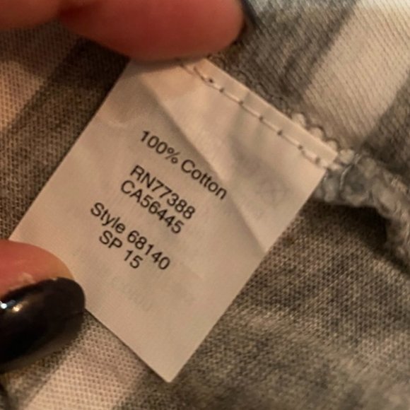 LAST CHANCE - J Crew Grey and White Open Cardigan XXS - Picture 4 of 5